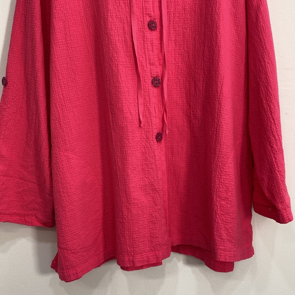Focus Casual Life Cotton Button Front top XL - Picture 3 of 11
